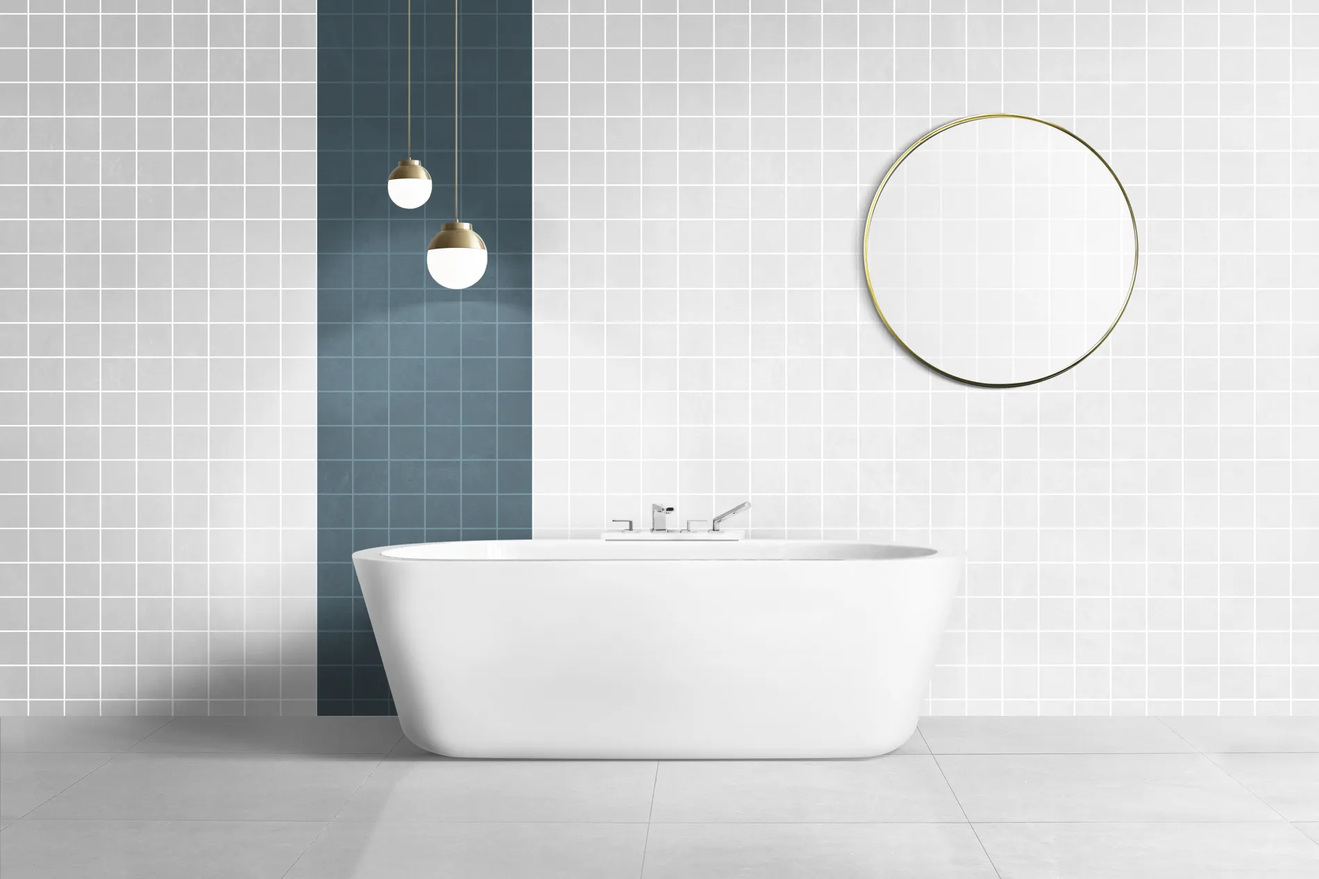 Carrelage de salle de bain avec joints résistants